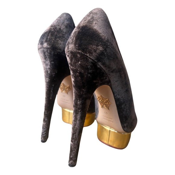 Charlotte Olympia velvet platform - Picture 4 of 4